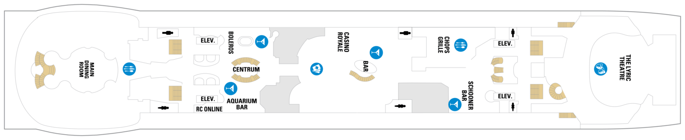 Royal Caribbean International, Adventure of the seas, Deck 4.png